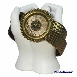 Jan Michaels vintage stone and brass belt!
